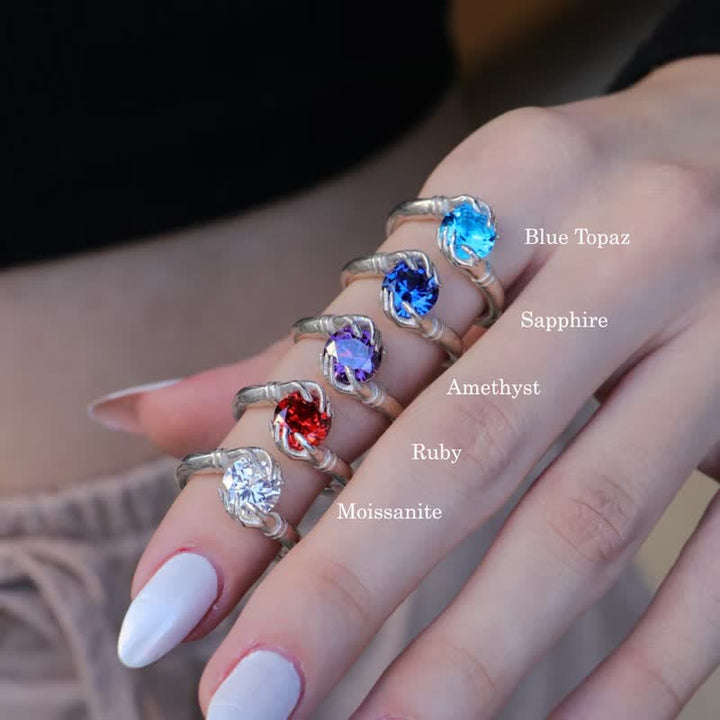 Olivenorma "El Secreto del Cosmos" - Anillo de piedras preciosas de cristal