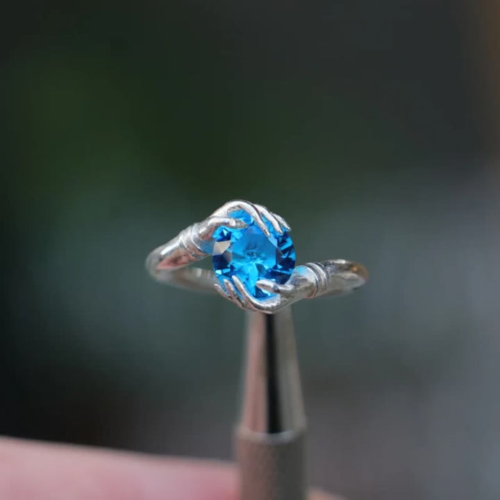 Olivenorma "El Secreto del Cosmos" - Anillo de piedras preciosas de cristal