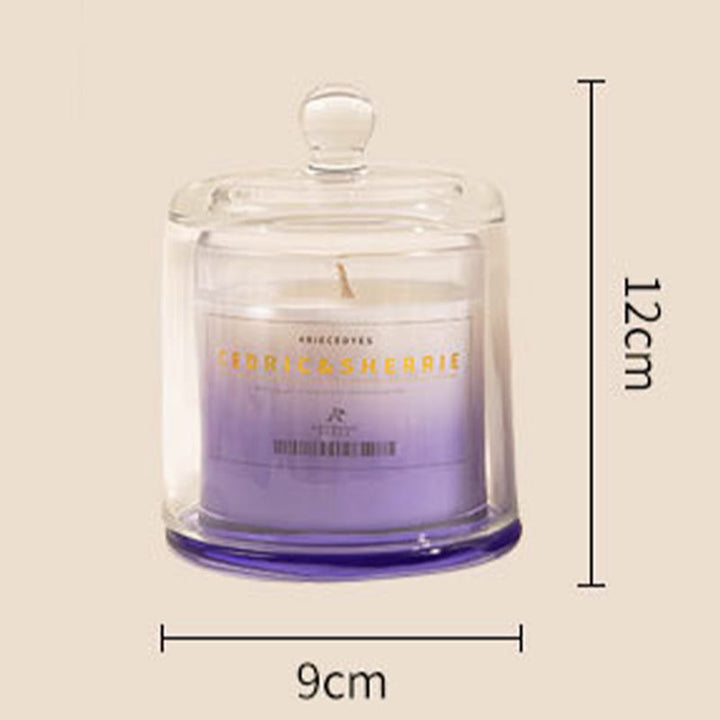 Vela perfumada para el hogar de vidrio con color degradado Olivenorma