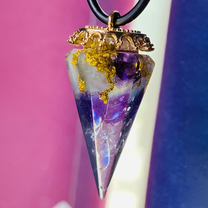 Collar de curación con cristales naturales de Olivenorma 