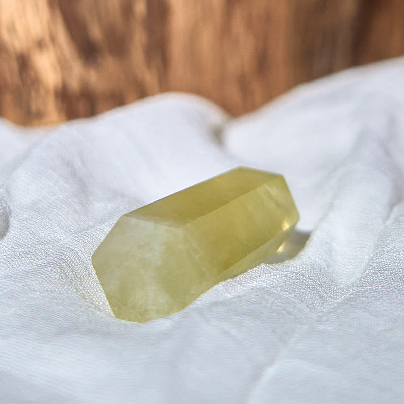 Varitas de cristal curativo con torre de obelisco de citrino natural de Olivenorma