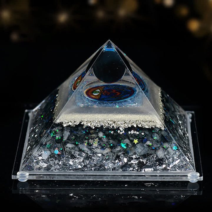 Pirámide de orgón de piedra natural de 8 x 12 cm de Olivenorma