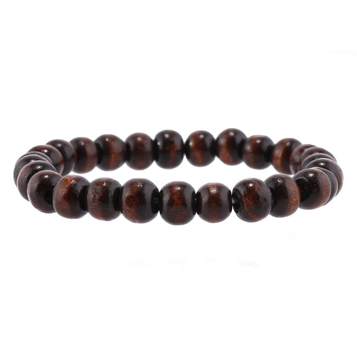 Juego de pulseras de cuero con piedras preciosas de ojo turco multicapa de Olivenorma