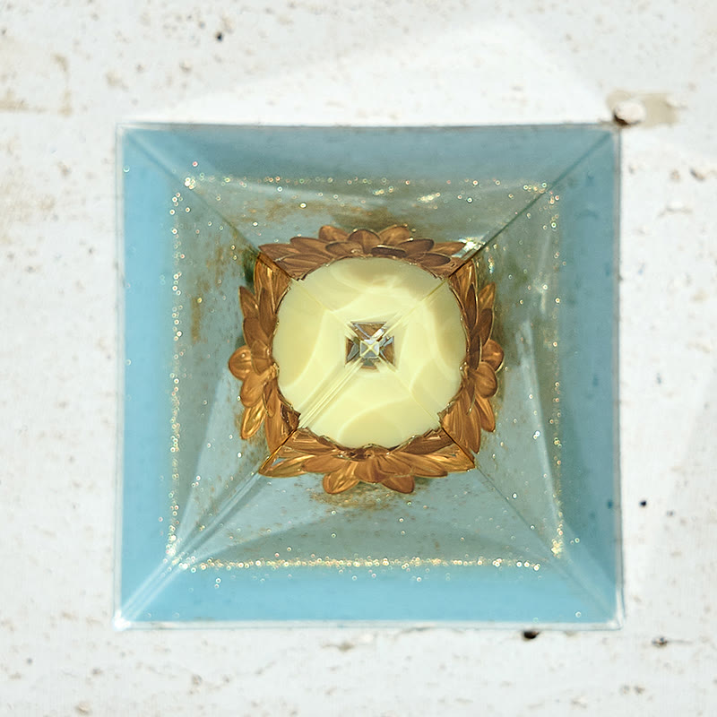 Torre de energía de loto de jade amarillo de Olivenorma Pirámide orgónica