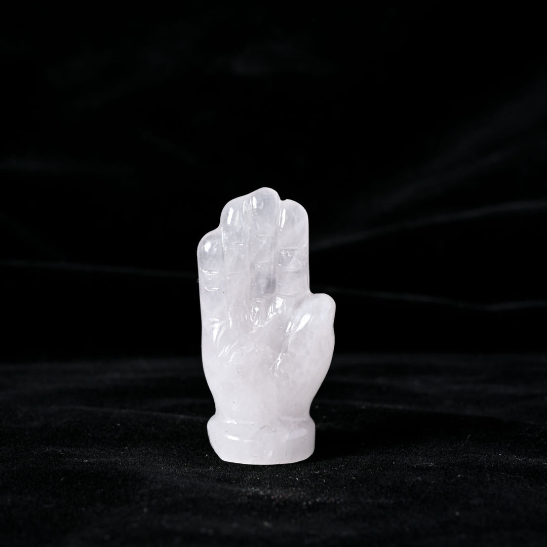 Adorno de piedra preciosa natural con forma de mano de Buda de Olivenorma