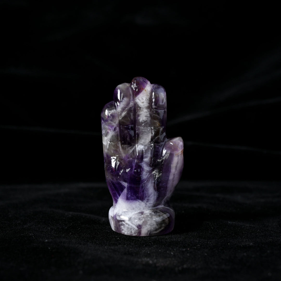 Adorno de piedra preciosa natural con forma de mano de Buda de Olivenorma