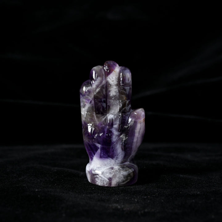 Adorno de piedra preciosa natural con forma de mano de Buda de Olivenorma
