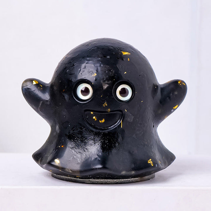Adorno de gema natural fantasma de Olivenorma, decoración de piedra genuina