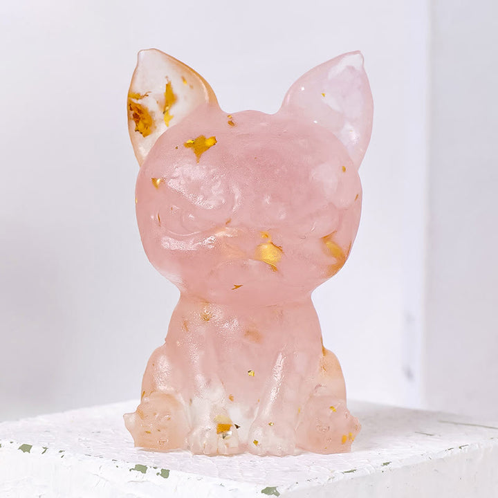 Adorno para perro de meditación de Olivenorma, decoración con piedras preciosas naturales