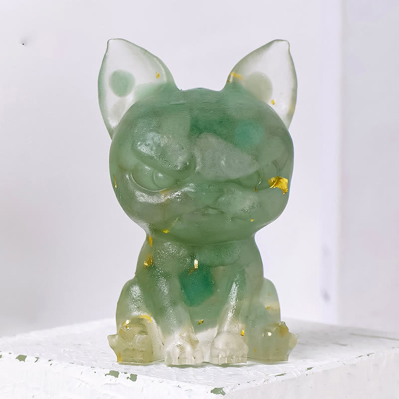 Adorno para perro de meditación de Olivenorma, decoración con piedras preciosas naturales