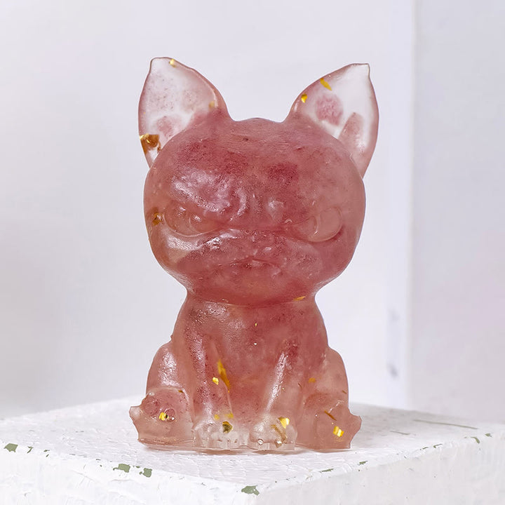 Adorno para perro de meditación de Olivenorma, decoración con piedras preciosas naturales