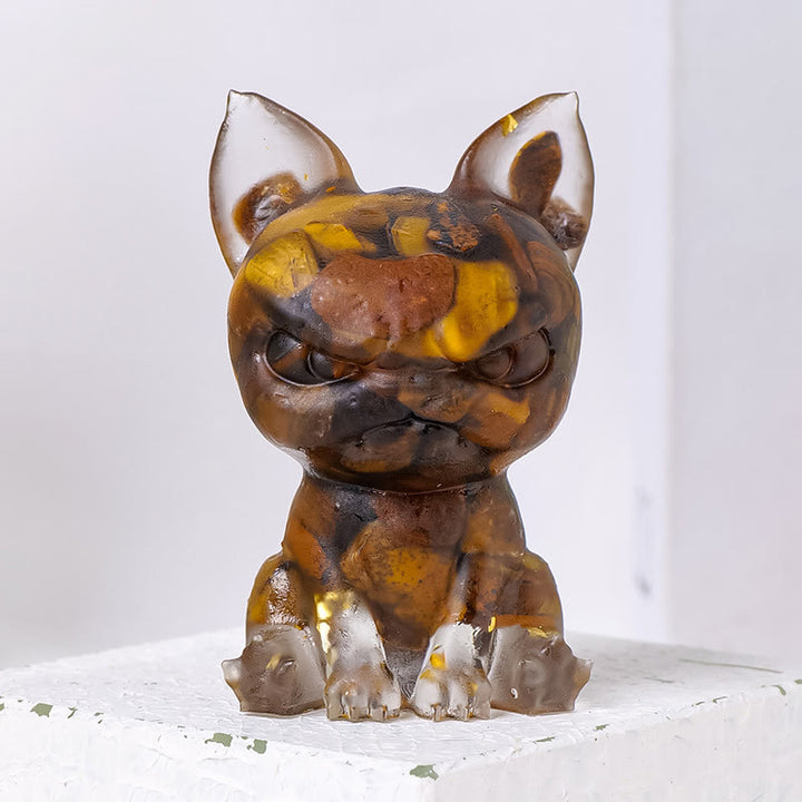 Adorno para perro de meditación de Olivenorma, decoración con piedras preciosas naturales