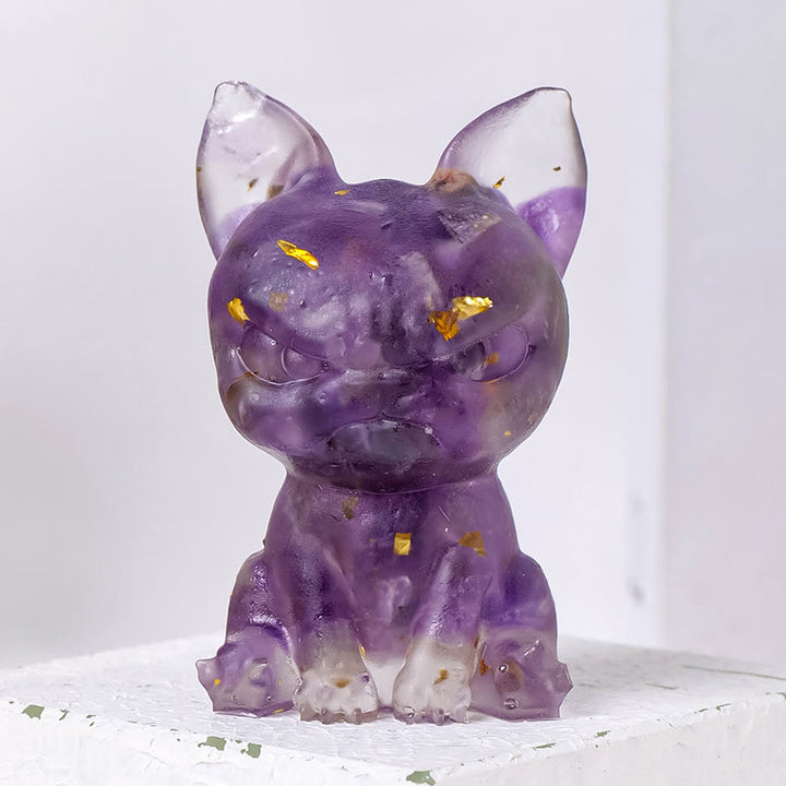 Adorno para perro de meditación de Olivenorma, decoración con piedras preciosas naturales