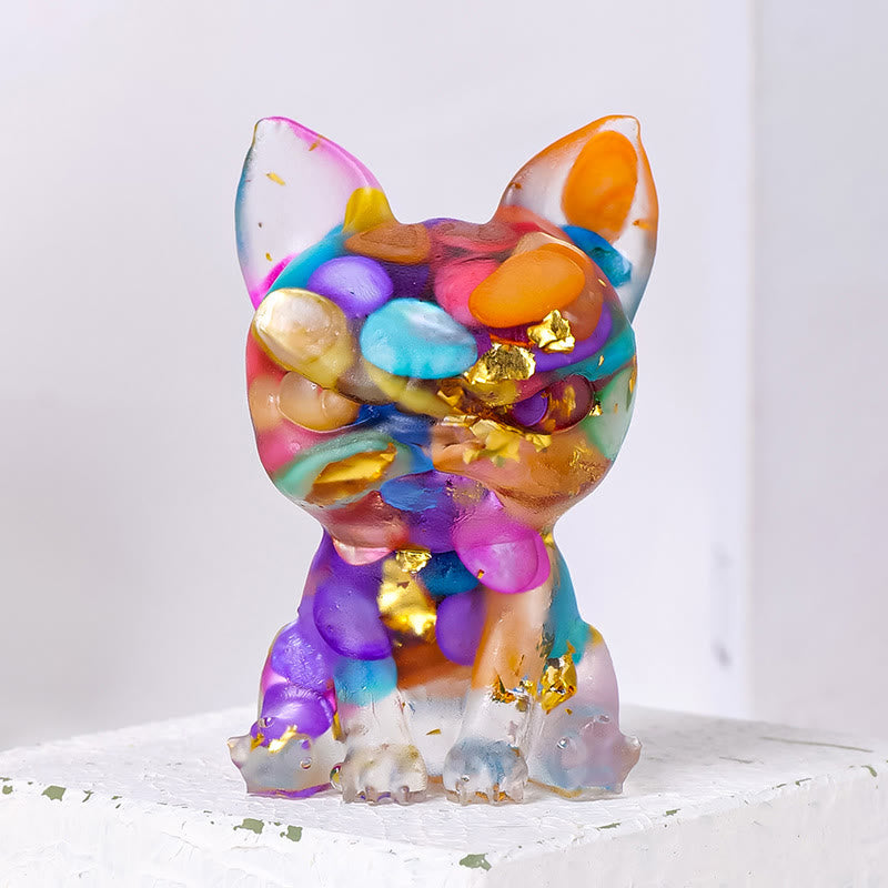 Adorno para perro de meditación de Olivenorma, decoración con piedras preciosas naturales