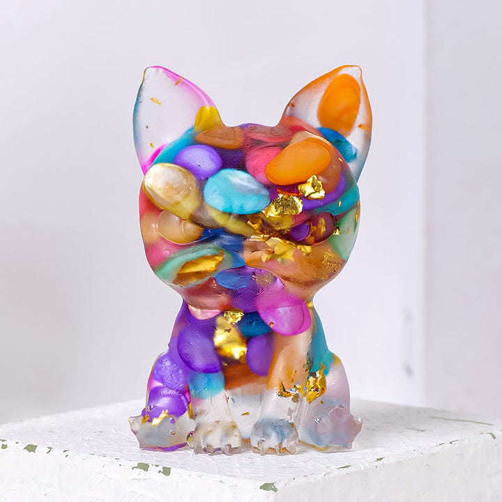Adorno para perro de meditación de Olivenorma, decoración con piedras preciosas naturales