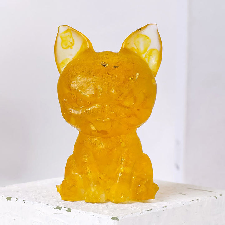 Adorno para perro de meditación de Olivenorma, decoración con piedras preciosas naturales