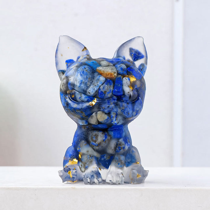 Adorno para perro de meditación de Olivenorma, decoración con piedras preciosas naturales