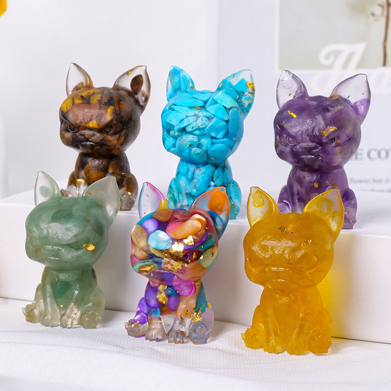 Adorno para perro de meditación de Olivenorma, decoración con piedras preciosas naturales