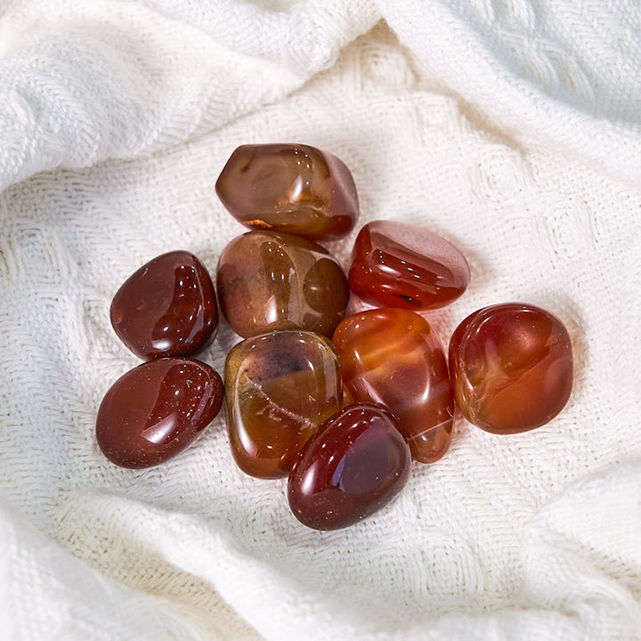 Piedra pulida ágata roja de Olivenorma