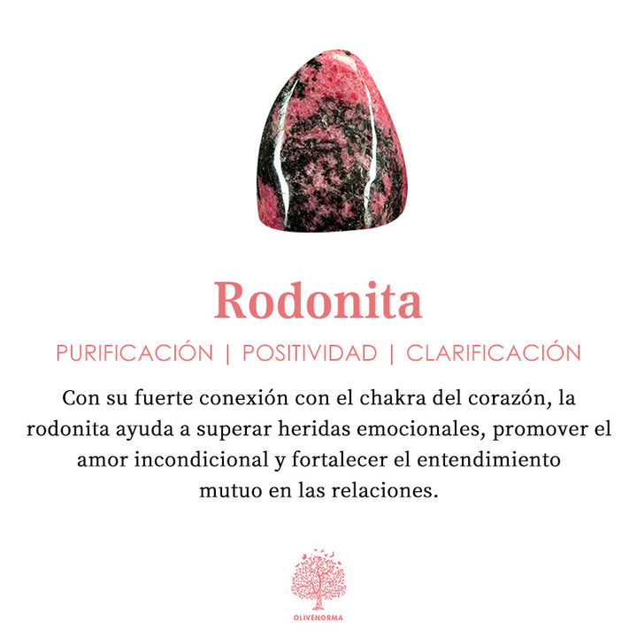 Collar con colgante de cristal redondo con flor de datura de Olivenorma