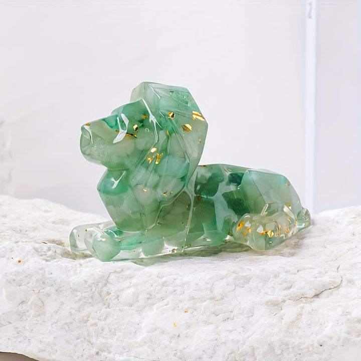 Decoración con piedra preciosa de león de piedra natural de Olivenorma