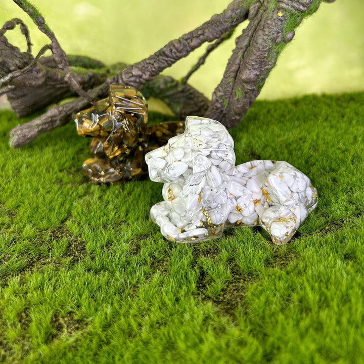 Decoración con piedra preciosa de león de piedra natural de Olivenorma