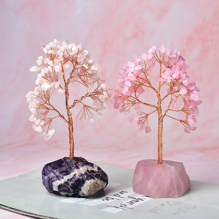Árbol de feng shui con base de amatista de fantasía de Olivenorma