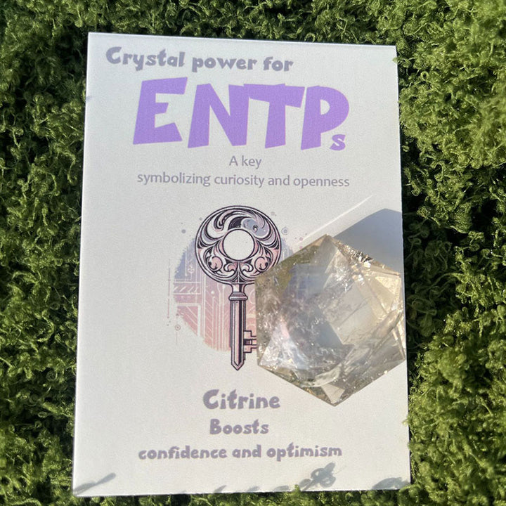 Adornos de cristal con gemas MBTI de Olivenorma en piedra natural