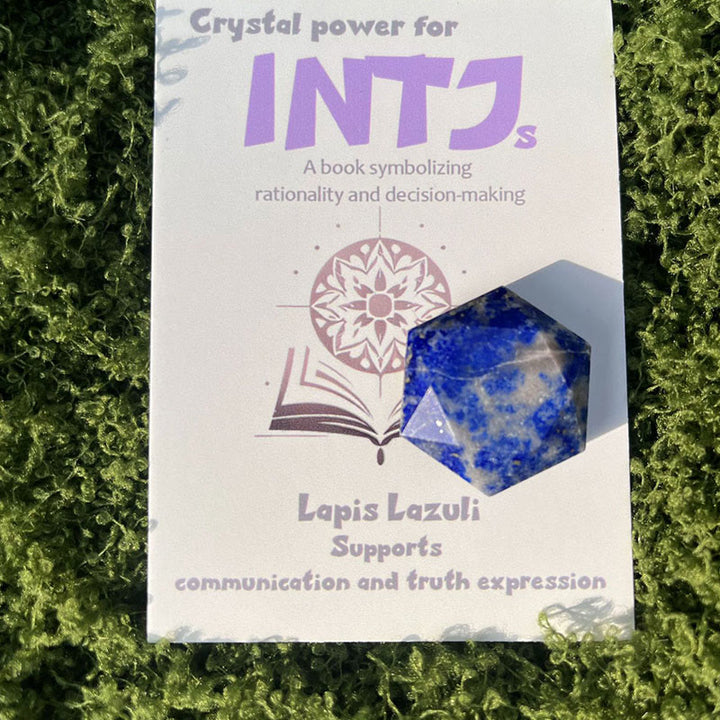 Adornos de cristal con gemas MBTI de Olivenorma en piedra natural