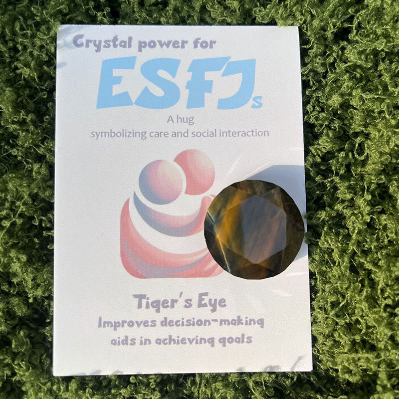 Adornos de cristal con gemas MBTI de Olivenorma en piedra natural