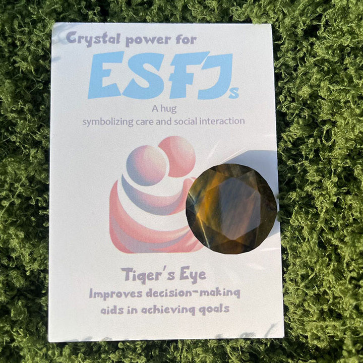 Adornos de cristal con gemas MBTI de Olivenorma en piedra natural