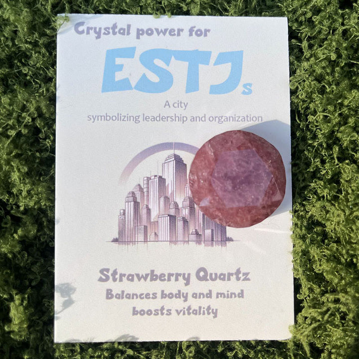 Adornos de cristal con gemas MBTI de Olivenorma en piedra natural