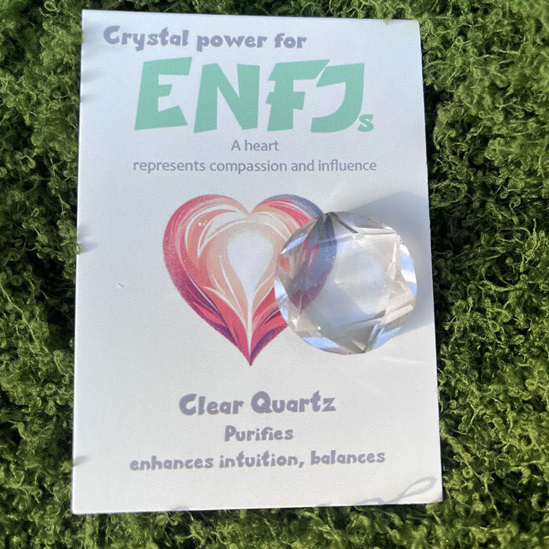 Adornos de cristal con gemas MBTI de Olivenorma en piedra natural
