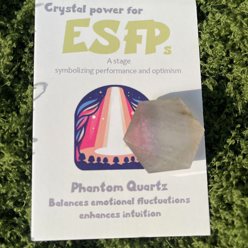Adornos de cristal con gemas MBTI de Olivenorma en piedra natural