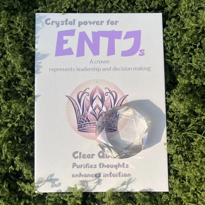 Adornos de cristal con gemas MBTI de Olivenorma en piedra natural