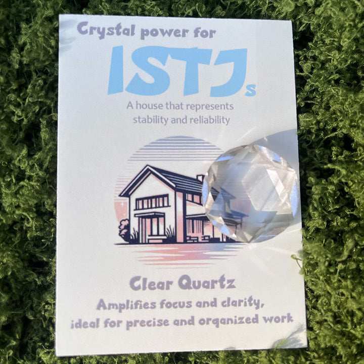 Adornos de cristal con gemas MBTI de Olivenorma en piedra natural