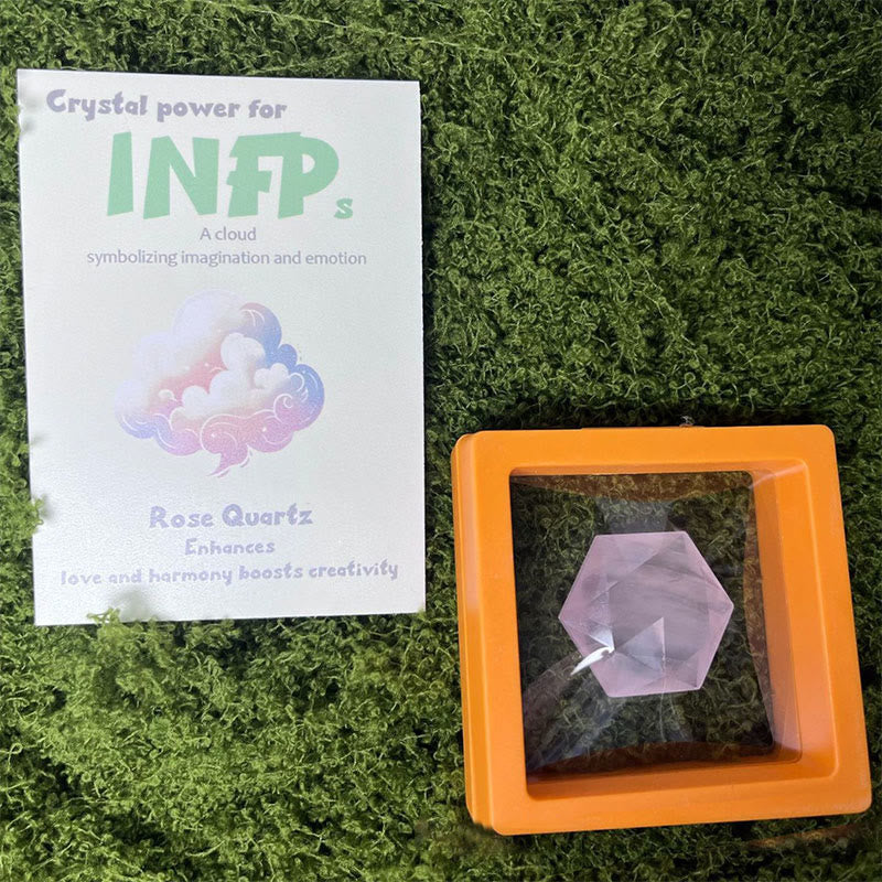 Adornos de cristal con gemas MBTI de Olivenorma en piedra natural