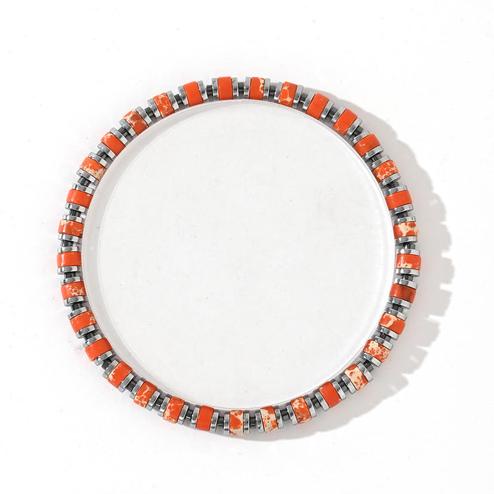 Pulsera de cuentas de ágata natural estilo boho de Olivenorma