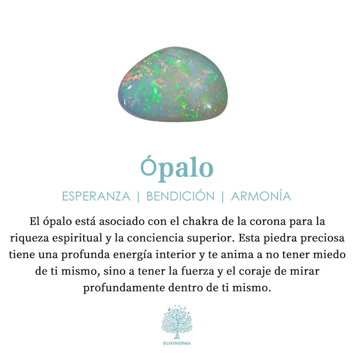 Collar de acero y titanio con colgante de mariposa de ópalo azul y rosa de Olivenorma