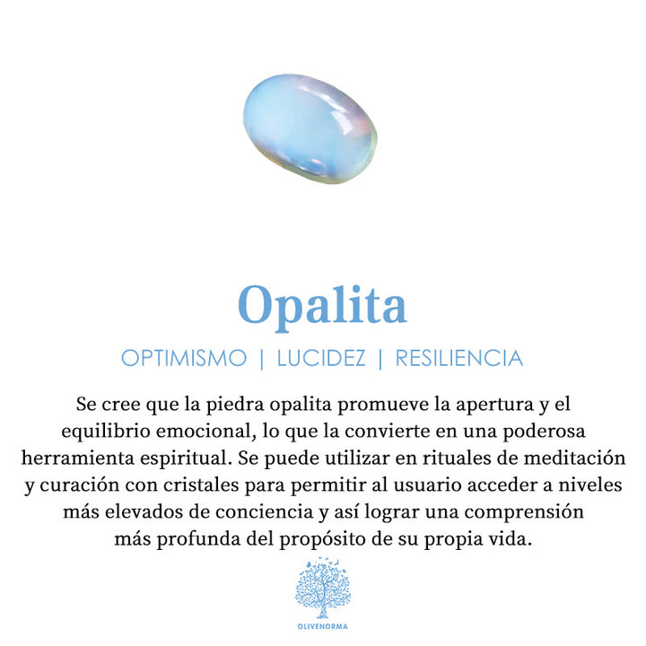 Collar con forma de mariposa y piedras preciosas de cristal natural de Olivenorma