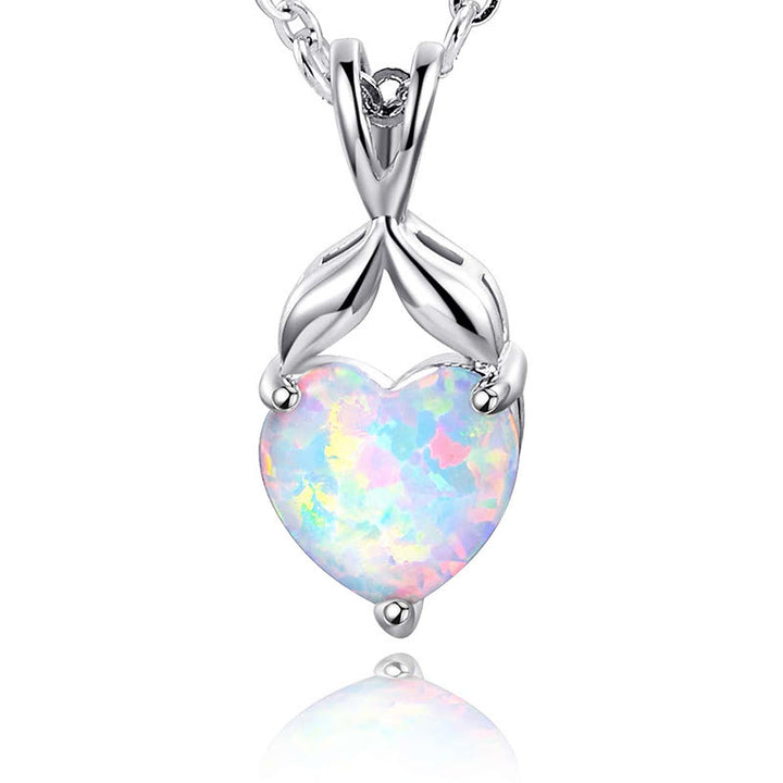 Anillo de compromiso con corazón de ópalo "Eternity Unlimited" de Olivenorma