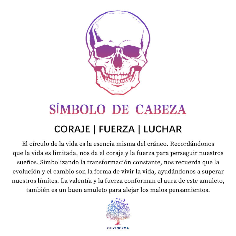 Pirámide de orgón con símbolo de calavera de amatista y obsidiana de Olivenorma 