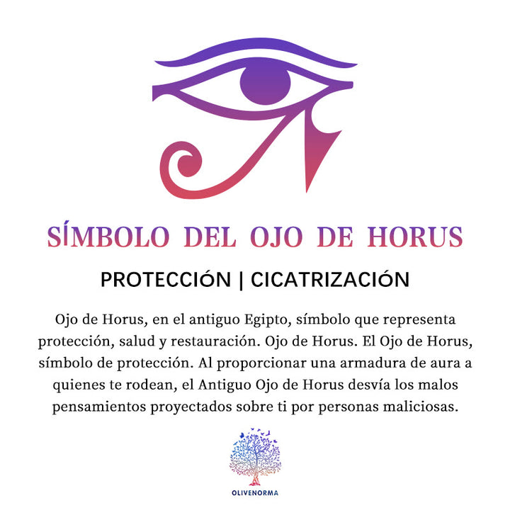 Pirámide de orgón con ojo de Horus, peridoto, aventurina azul y verde de Olivenorma