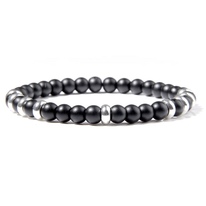 Pulsera de cuentas de piedra natural de 6 mm de Olivenorma