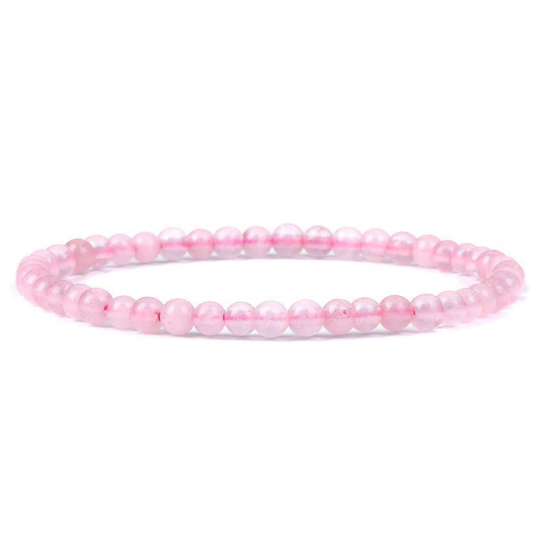 Pulsera de cuentas de piedra natural de 4 mm de Olivenorma