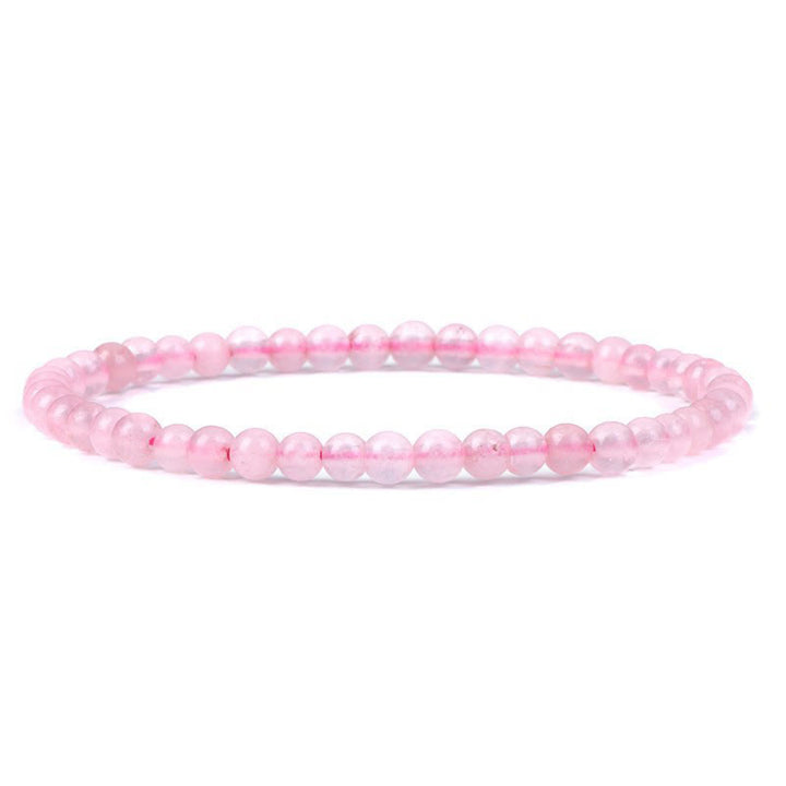 Pulsera de cuentas de piedra natural de 4 mm de Olivenorma
