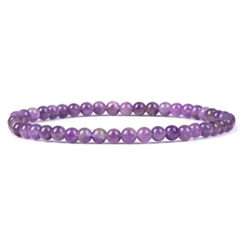 Pulsera de cuentas de piedra natural de 4 mm de Olivenorma
