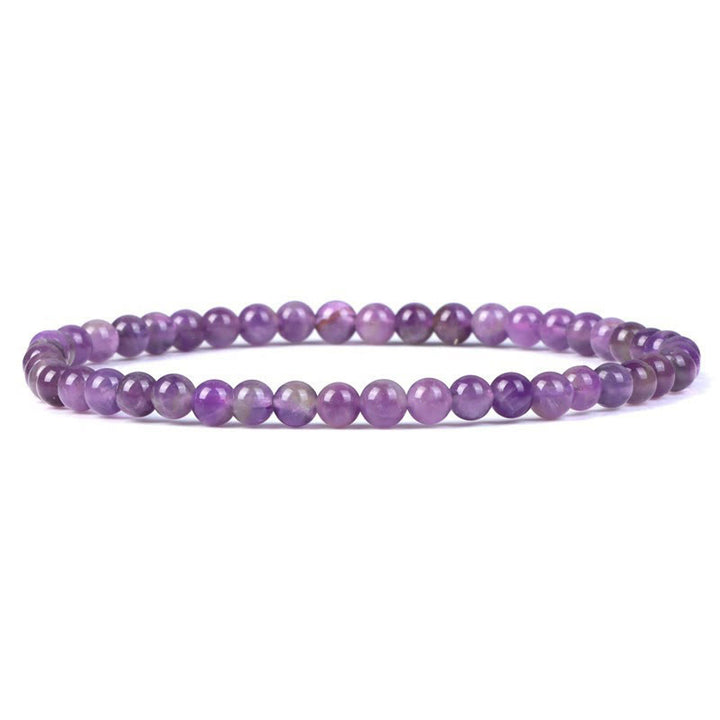 Pulsera de cuentas de piedra natural de 4 mm de Olivenorma