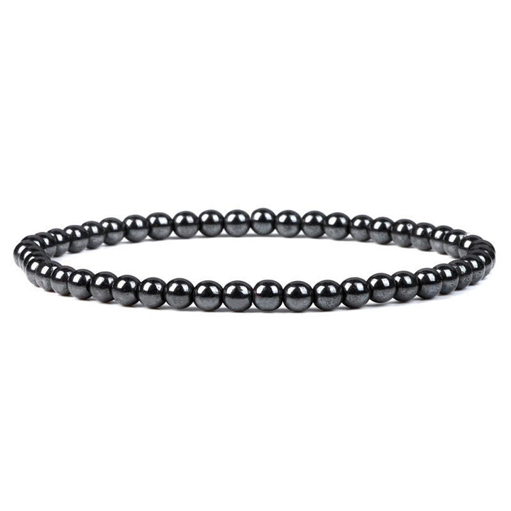 Pulsera de cuentas de piedra natural de 4 mm de Olivenorma