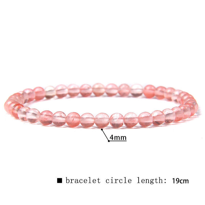Pulsera de cuentas de piedra natural de 4 mm de Olivenorma